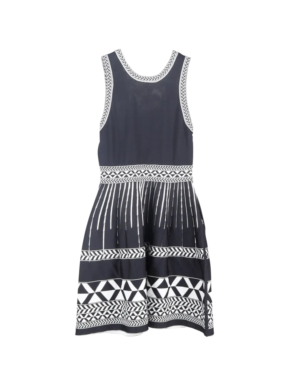 Maje knitted sleeveless mini dress - Zwart