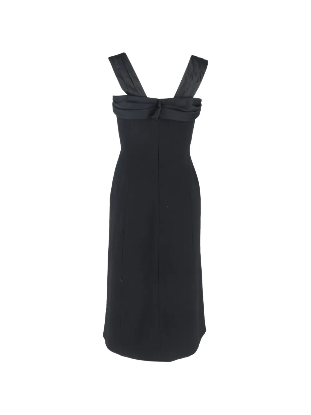 Max Mara pleated midi dress - Zwart