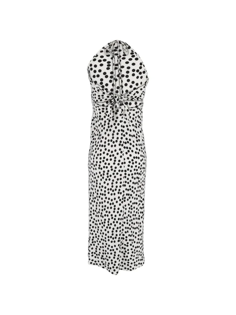 Rixo polka dot halterneck dress - Wit