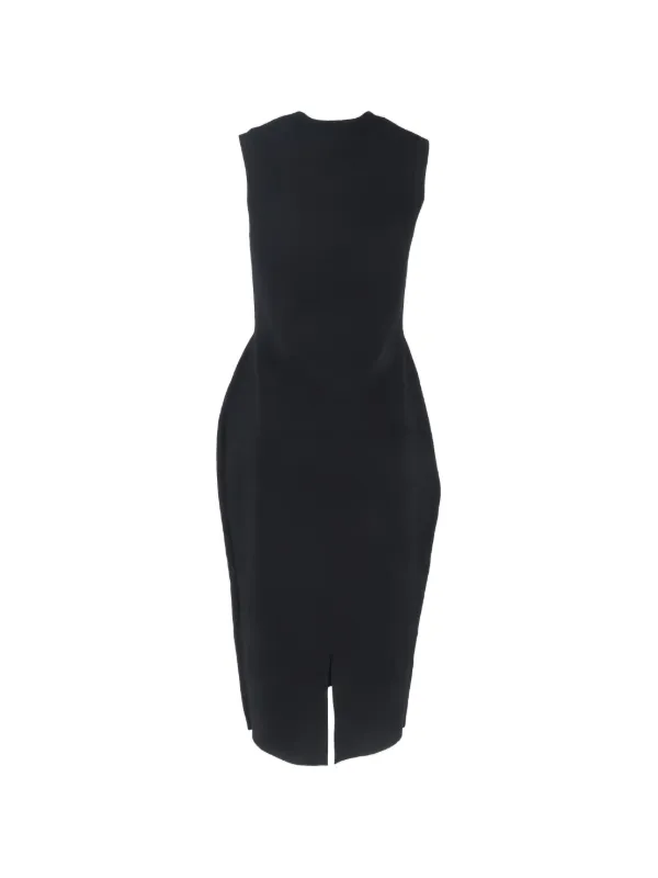 victoria beckham black cut out dress Victoria Beckham cut-out Midi Dress | Black