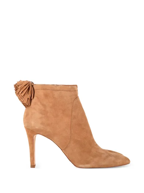 Loeffler Randall Enkellaarzen met kwastjes en hoge hak