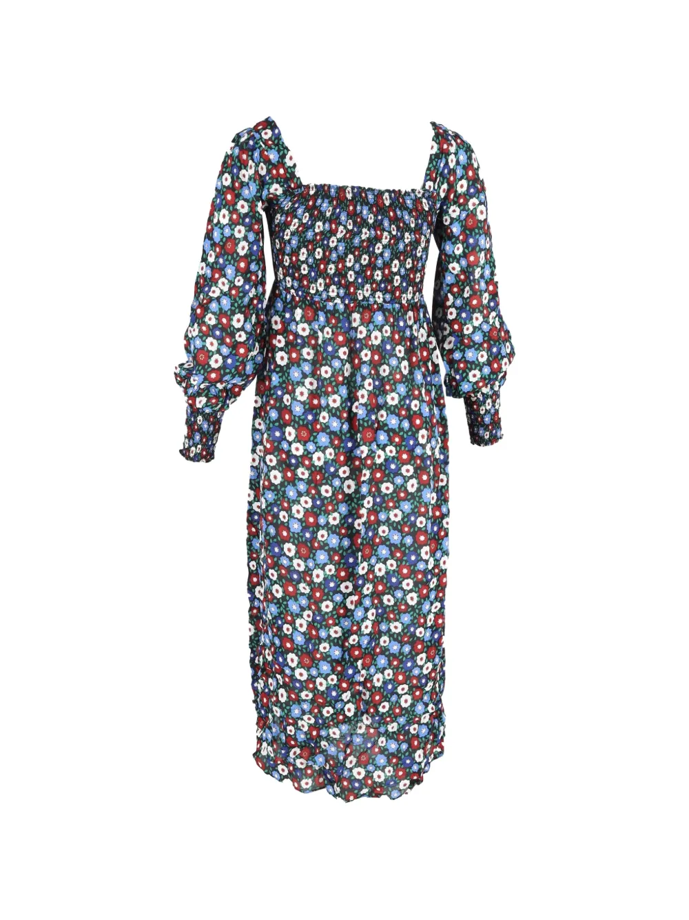 Rixo printed midi dress - Blauw
