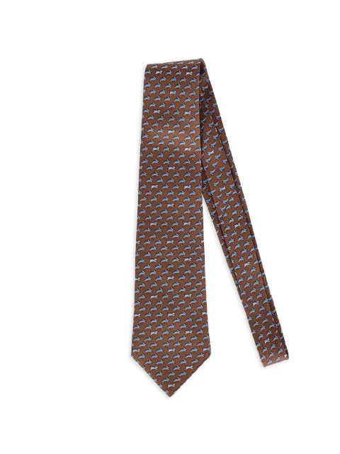 Hermès Pre-Owned rabbit-print tie