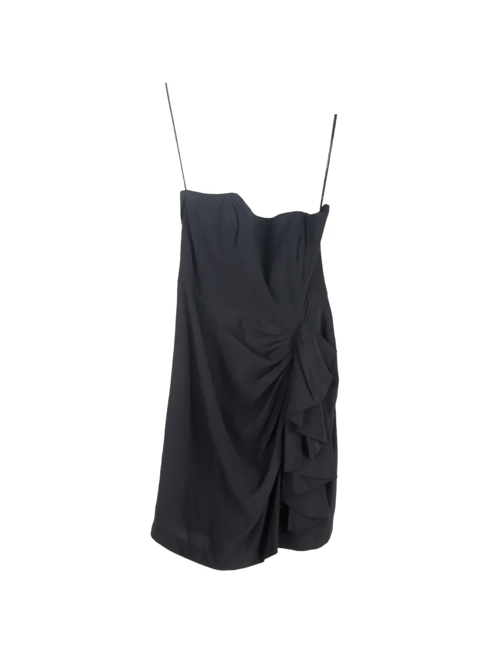 Temperley London strapless ruffled mini dress - Nero