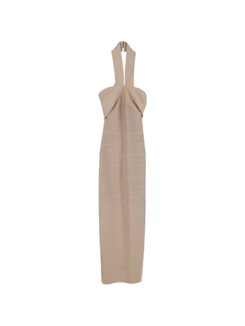 Hervé Léger halterneck maxi dress