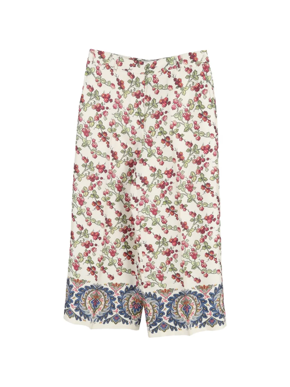 Etro Vintage Pantaloni ampi a fiori - Toni neutri