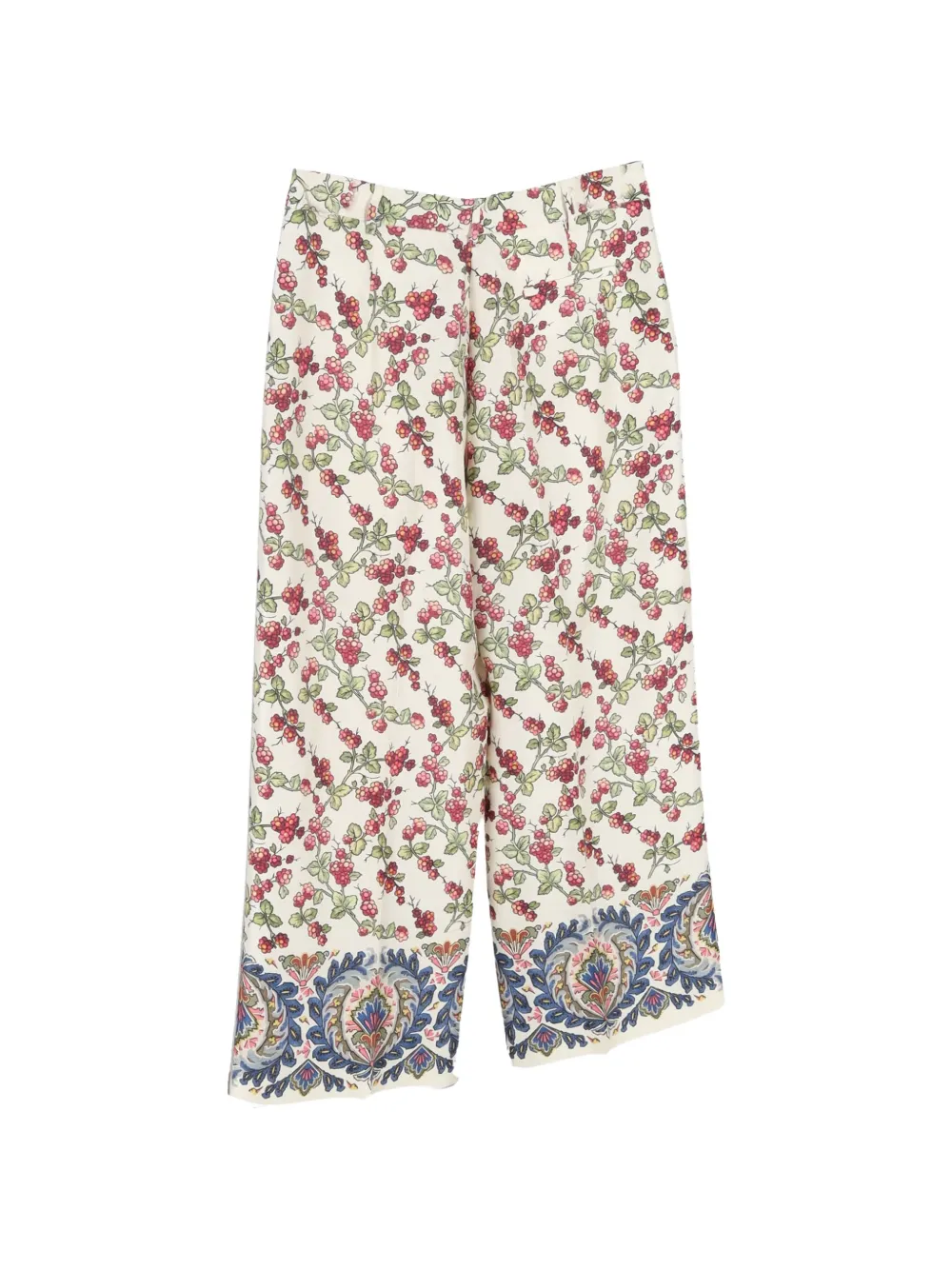 Etro Vintage floral-print wide-leg trousers - Beige