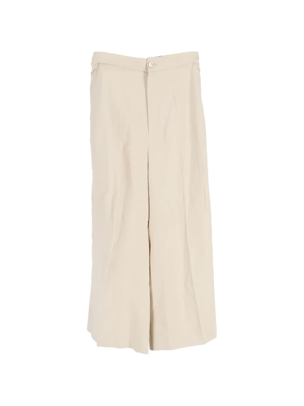 Gucci Pre-Owned stripe-detail cropped trousers - Toni neutri