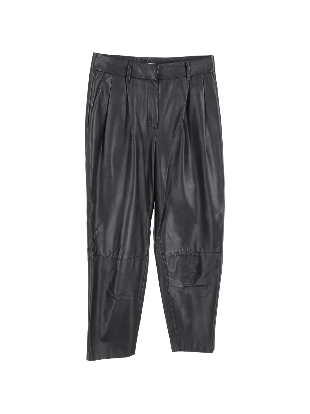 Brunello Cucinelli Vintage leather trousers - Nero