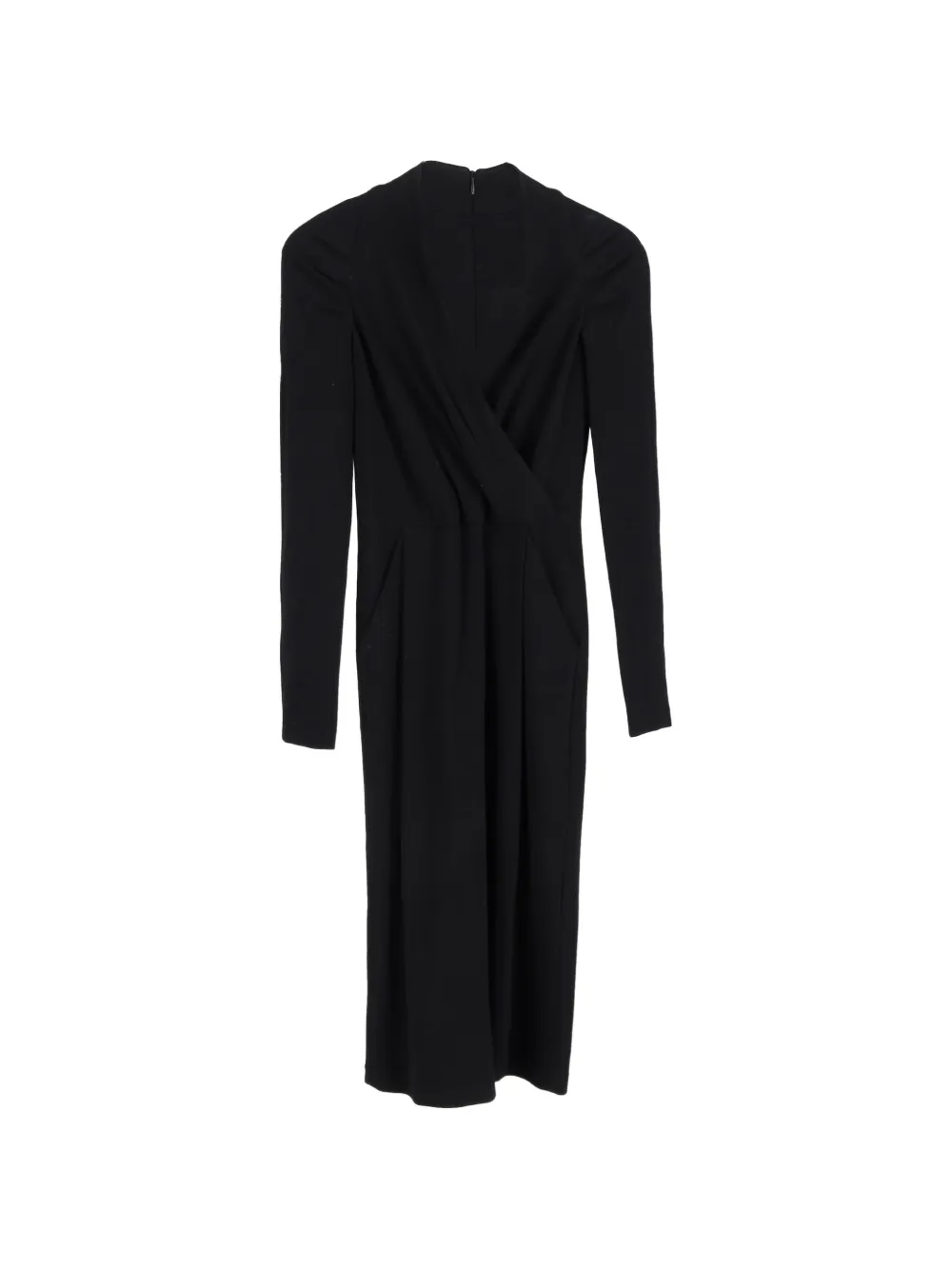 Emporio Armani long-sleeve midi dress - Nero