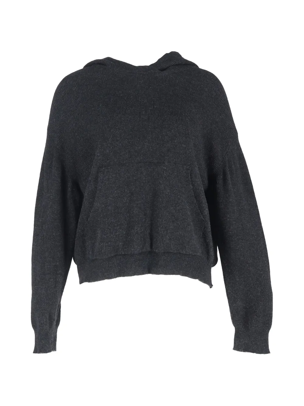 Nanushka ribbed long-sleeve hoodie - Grigio