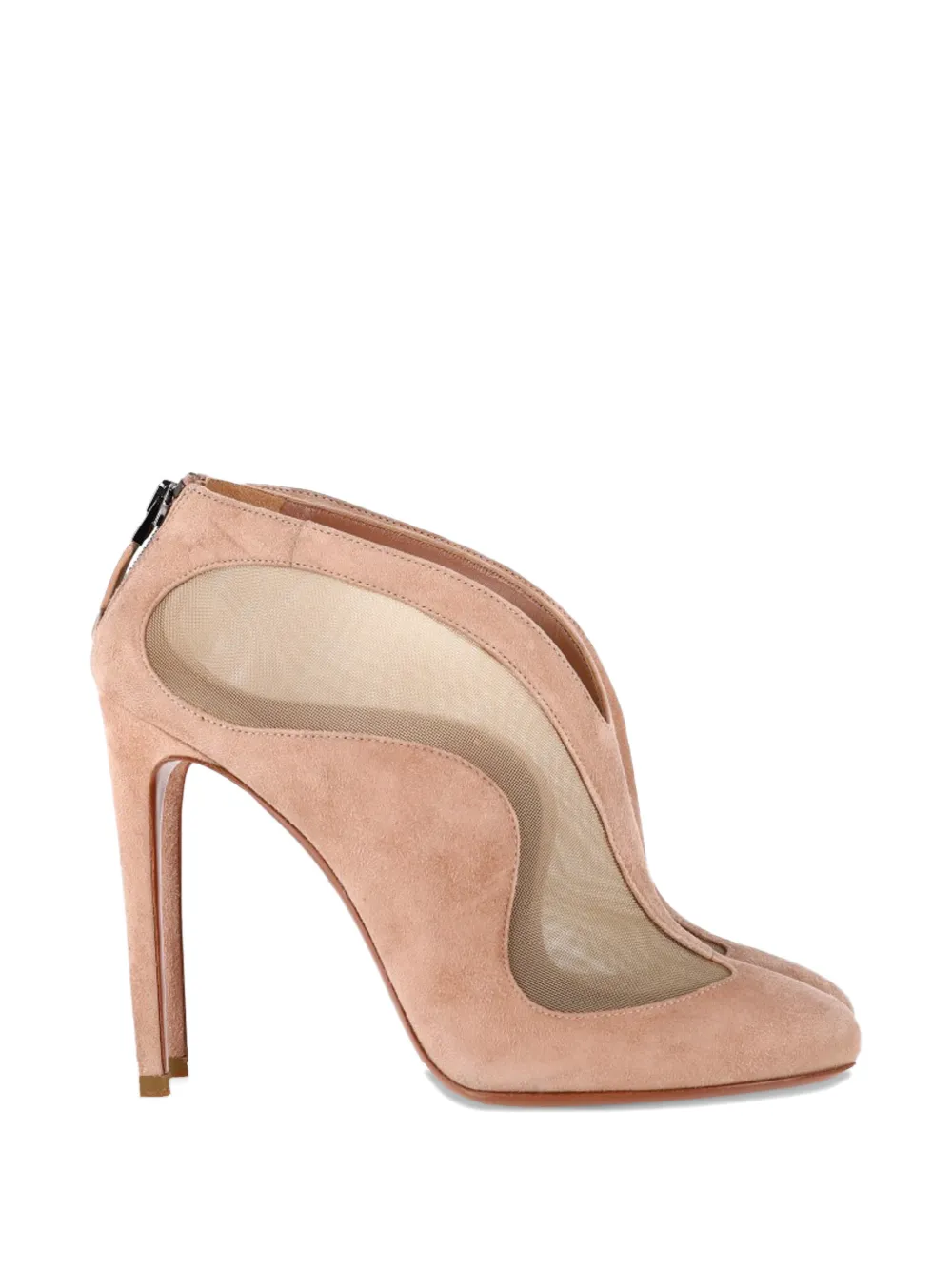 Alaïa Pre-Owned Azzedine mesh boots - Rosa