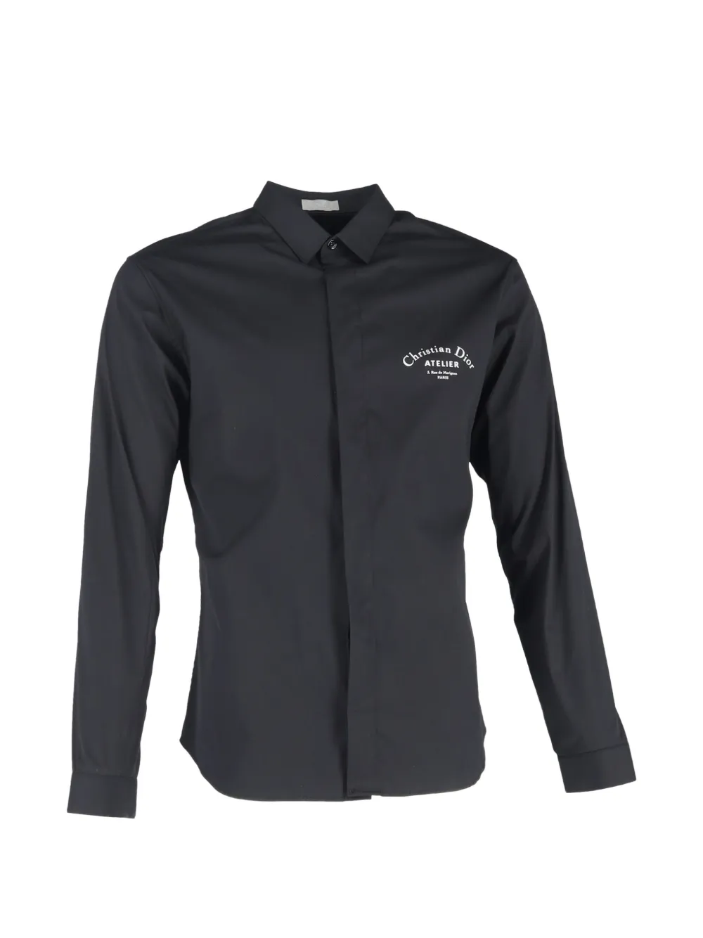 Christian Dior Pre-Owned logo-print buttoned long-sleeve shirt - Nero