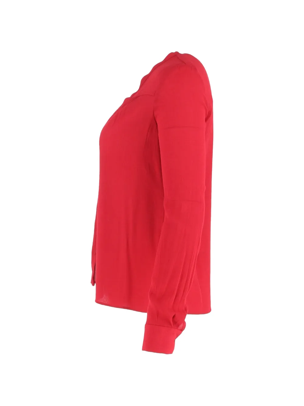 Buttoned Long-Sleeve Blouse