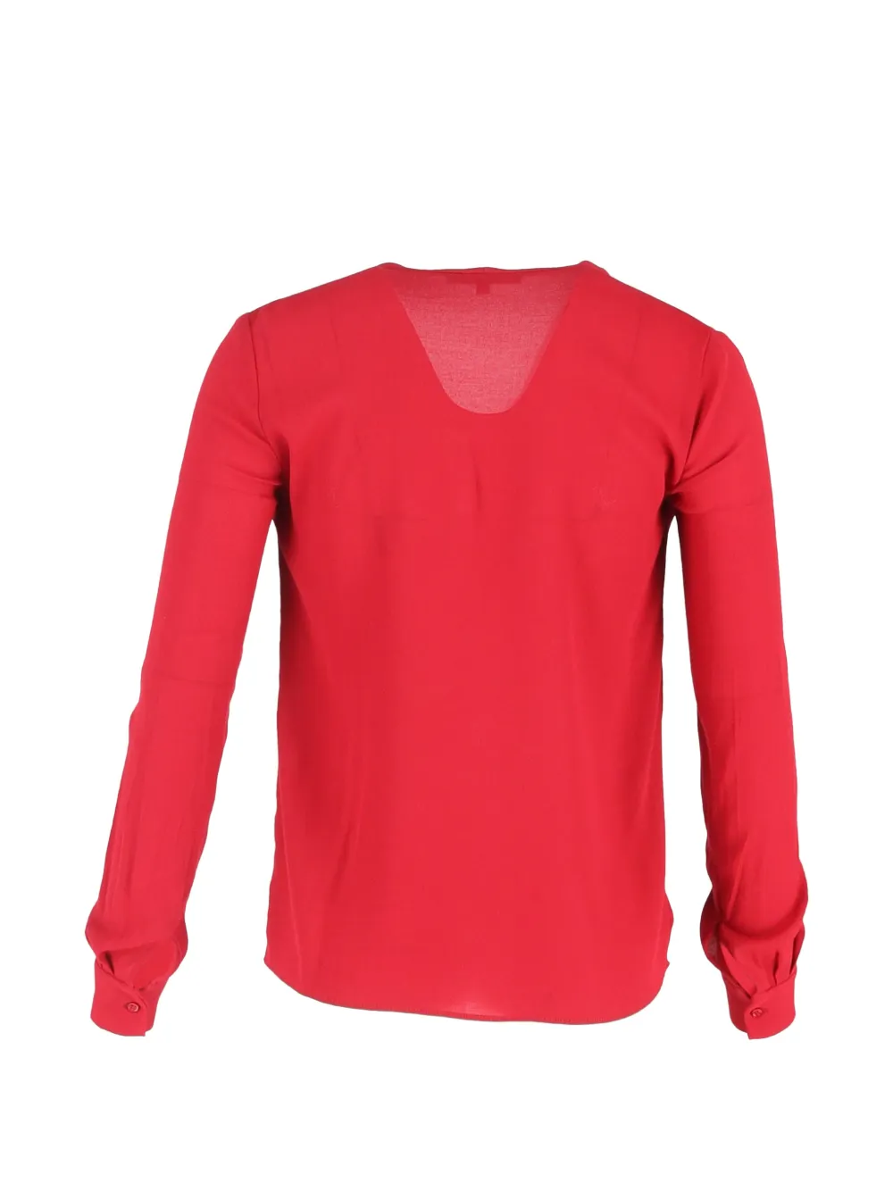 Buttoned Long-Sleeve Blouse