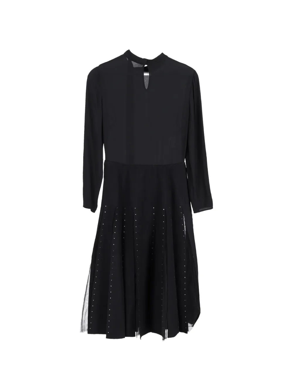 Valentino Garavani Pre-Owned crystal-embellished midi dress - Zwart