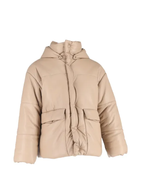 Nanushka chaqueta con capucha y botones