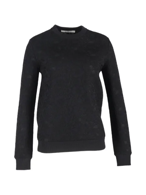 Givenchy Pre-Owned lace crew-neck sweatshirt 