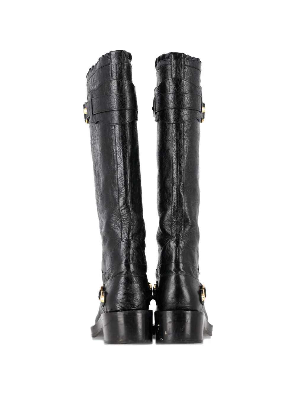 Balenciaga Pre-Owned knee-high riding boots - Zwart