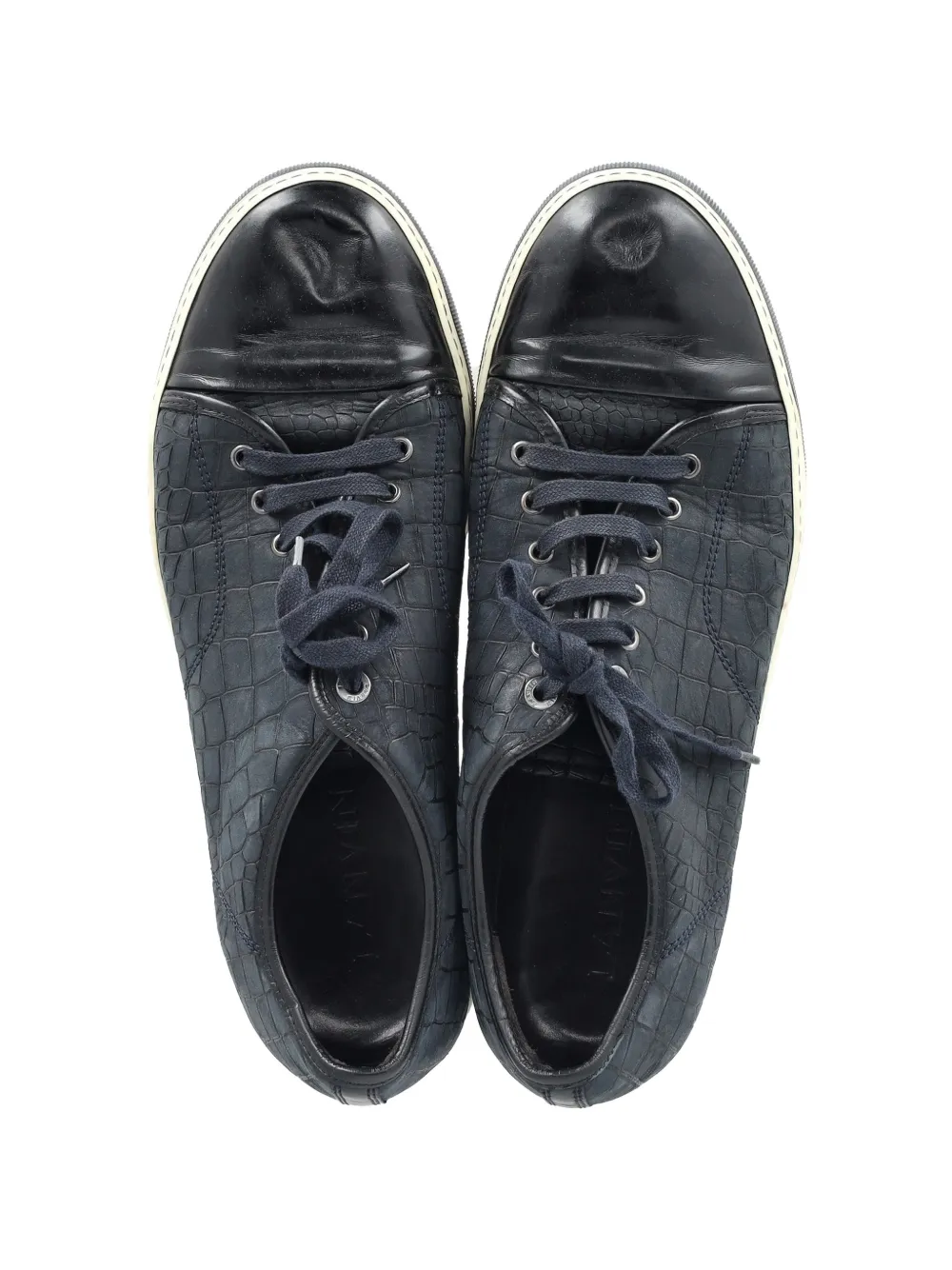 Lanvin DBB1 크로커다일 엠보스드 스니커즈 | Image 2