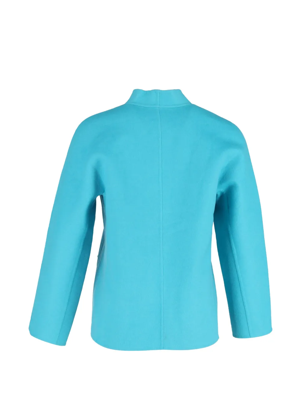 Escada Pre-Owned single-breasted collarless blazer - Blauw