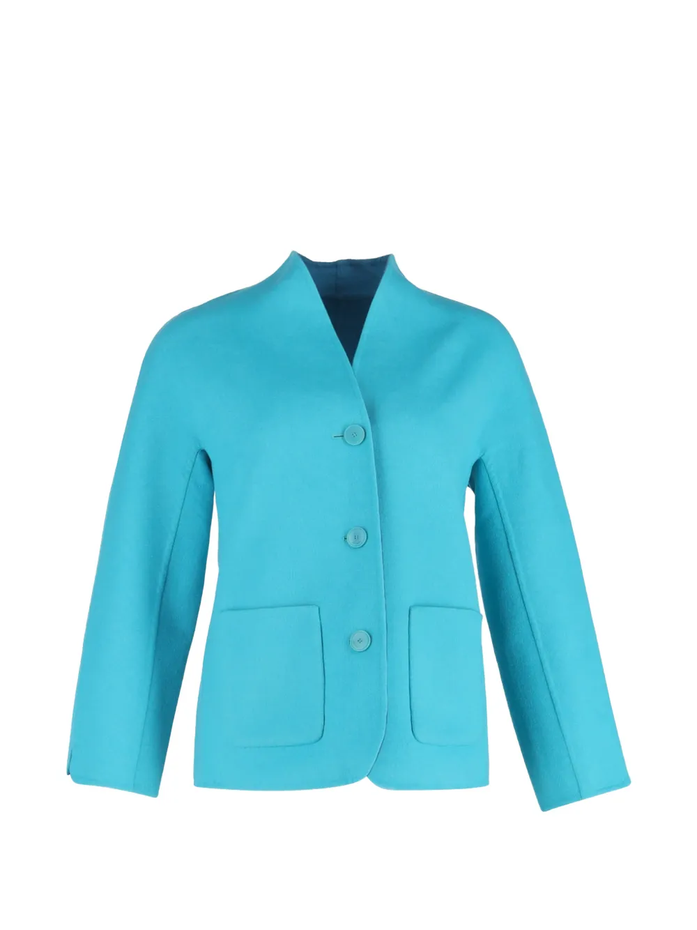 Escada Pre-Owned single-breasted collarless blazer - Blu