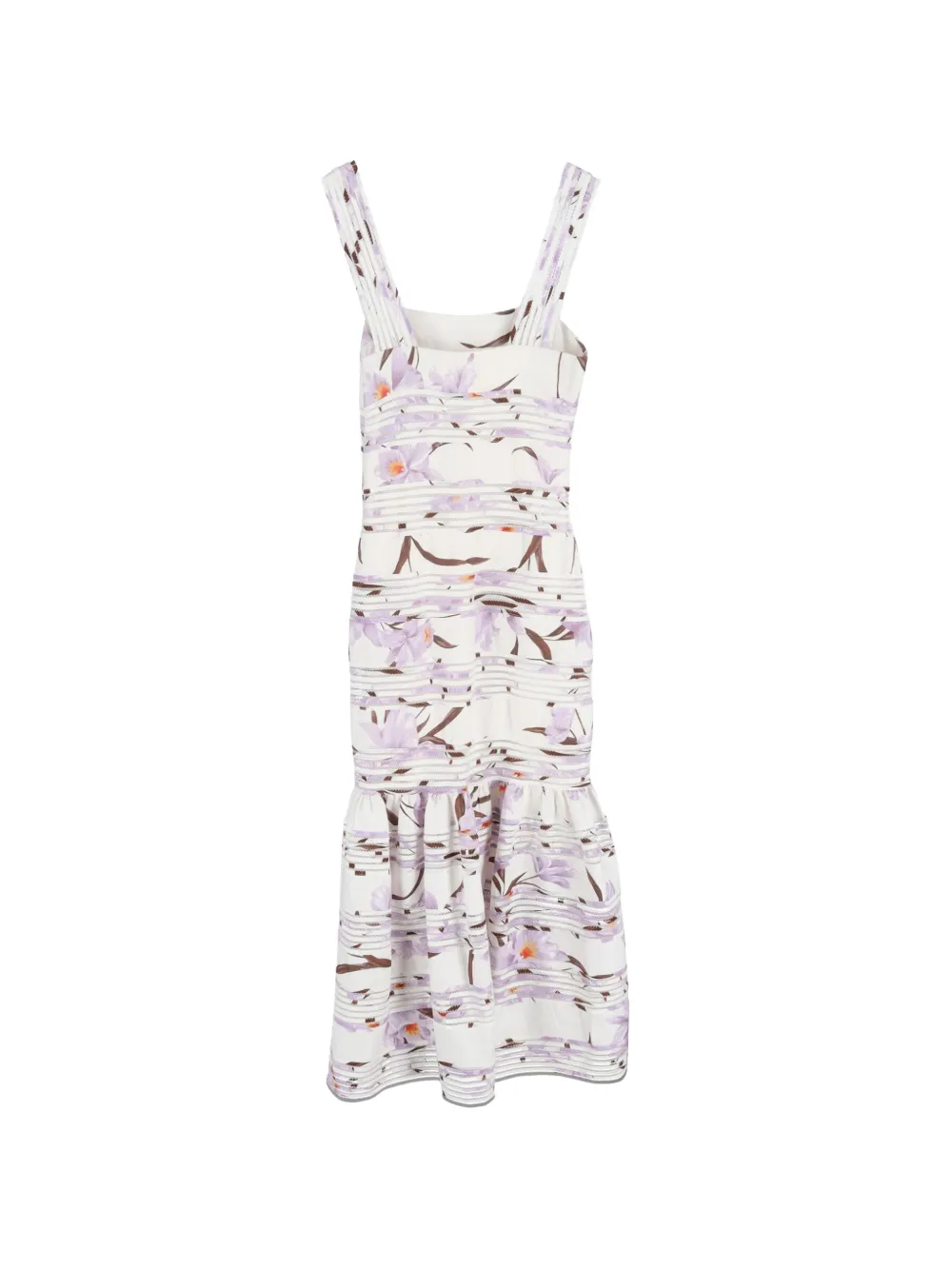 ZIMMERMANN floral-print sleeveless midi dress - Paars