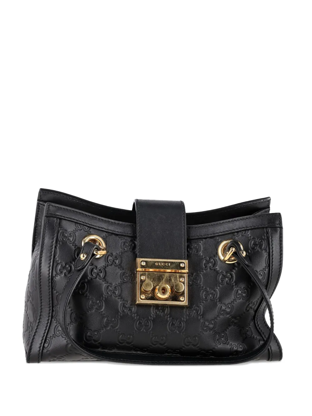 Gucci Pre-Owned small Guccissima chain-link tote bag - Nero