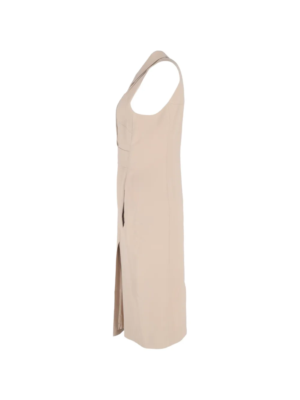  Roland Mouret Zip-fastening Midi Dress - Neutrals 