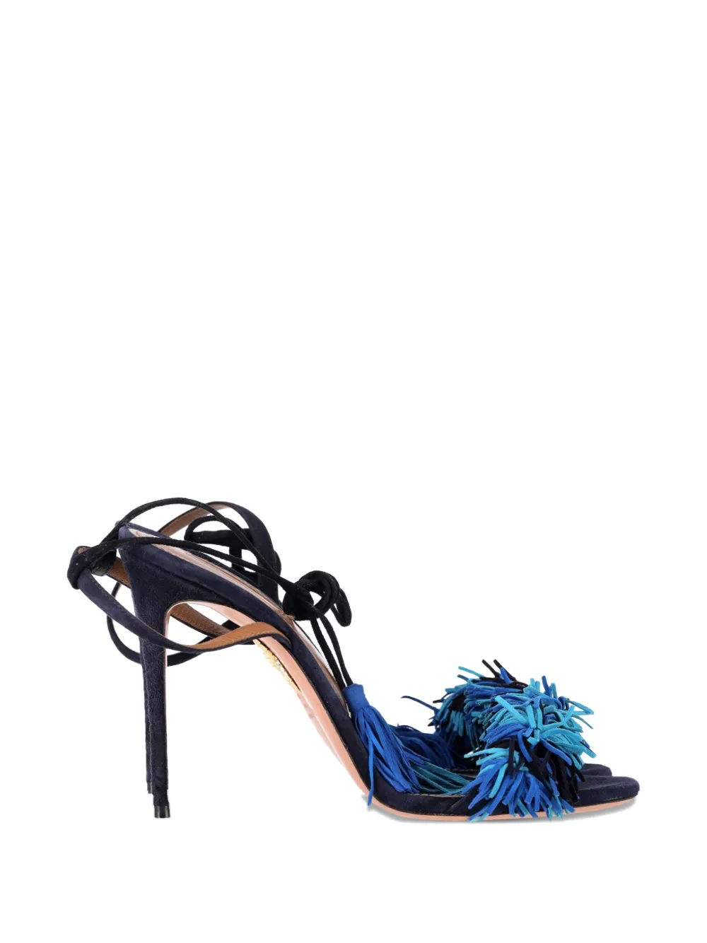 Aquazzura Wild Thing fringed sandals - Blau