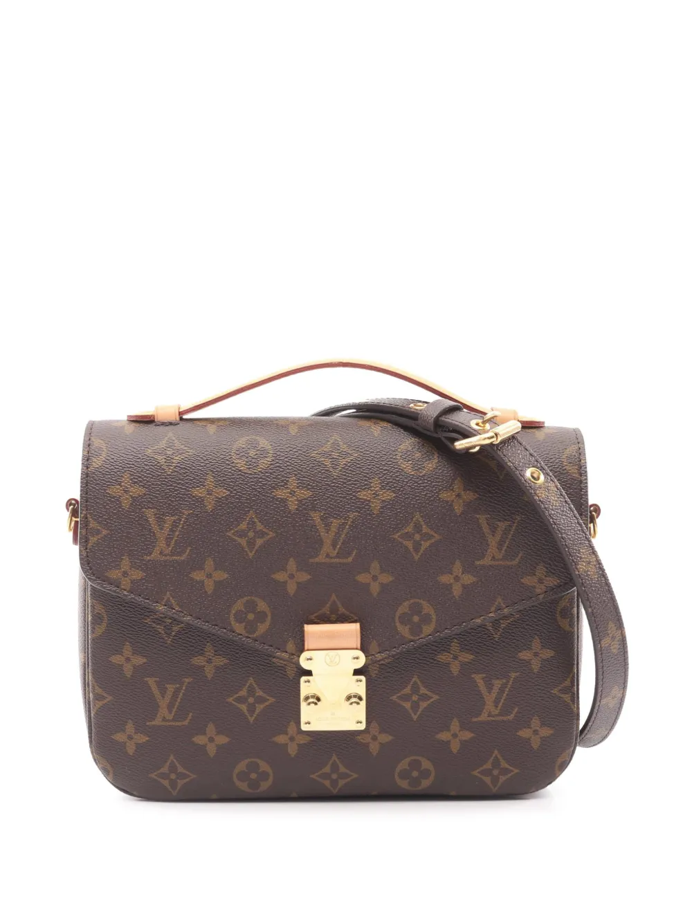 Louis Vuitton Pre-Owned 2021-2025 Monogram Pochette Metis satchel - Marrone
