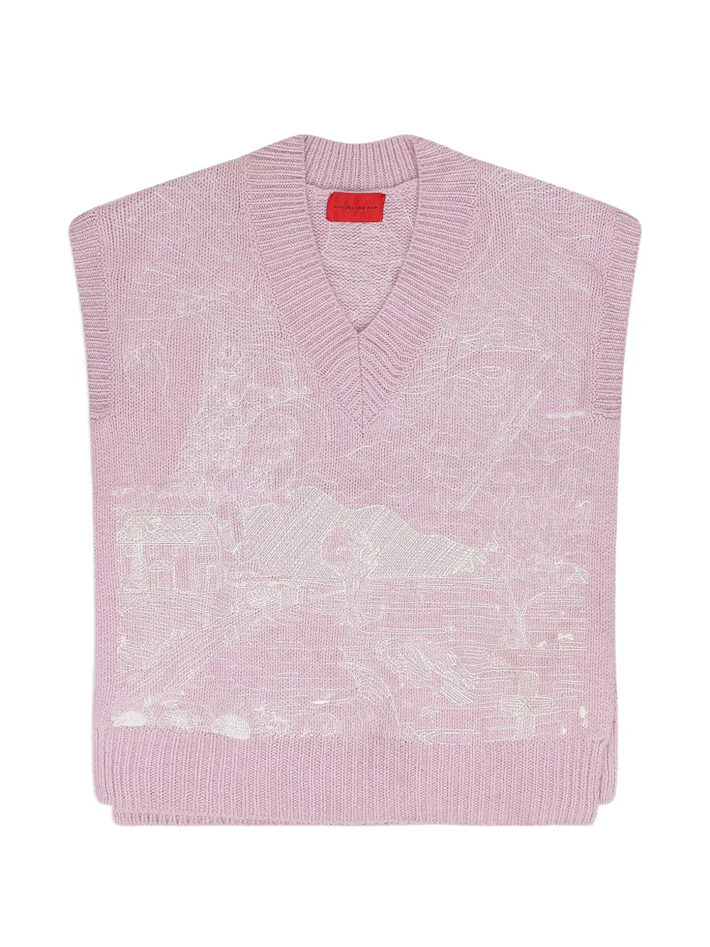 Who Decides War V-neck vest - Rosa