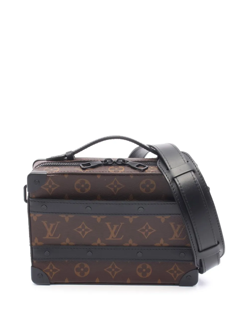 Louis Vuitton Pre-Owned 2021-2025 Monogram Macassar Handle Soft Trunk satchel - Marrone