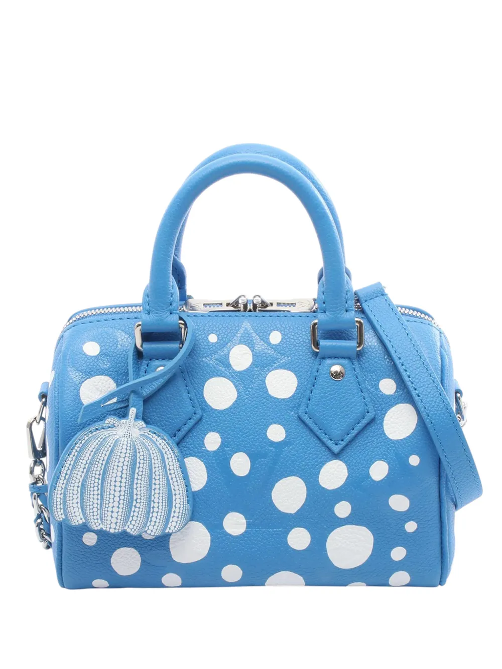 Louis Vuitton Pre-Owned 2021-2025 Yayoi Kusama Monogram Empreinte Speedy Bandouliere 20 satchel - Blau