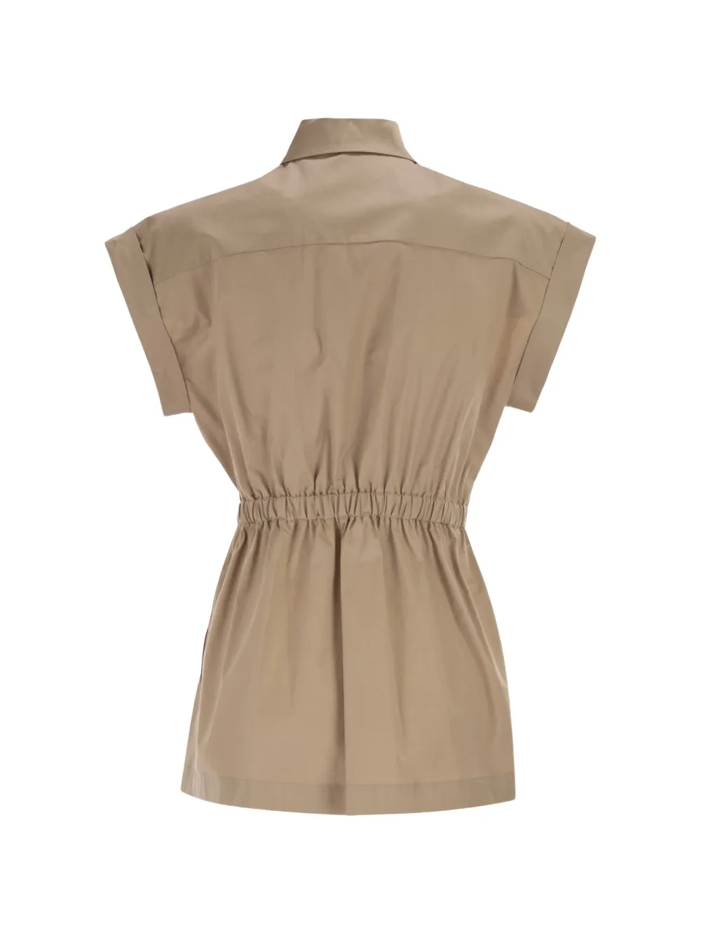 Peserico drawstring short-sleeve blouse - Beige