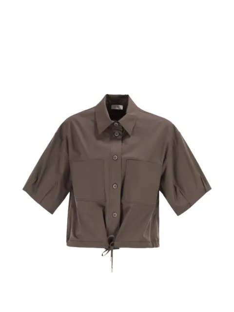 Peserico short-sleeve cropped shirt