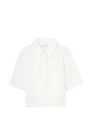 Self-Portrait Boucle Top | White | FARFETCH GE
