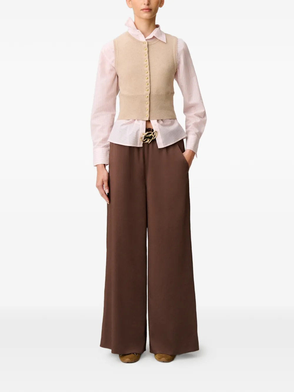 Claudie Pierlot Elastische broek Bruin