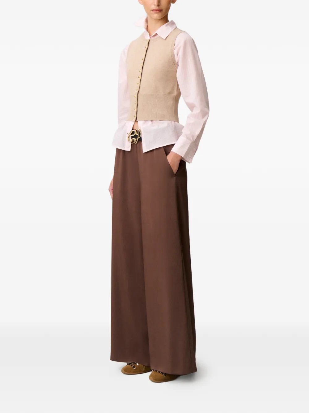 Claudie Pierlot Elastische broek Bruin
