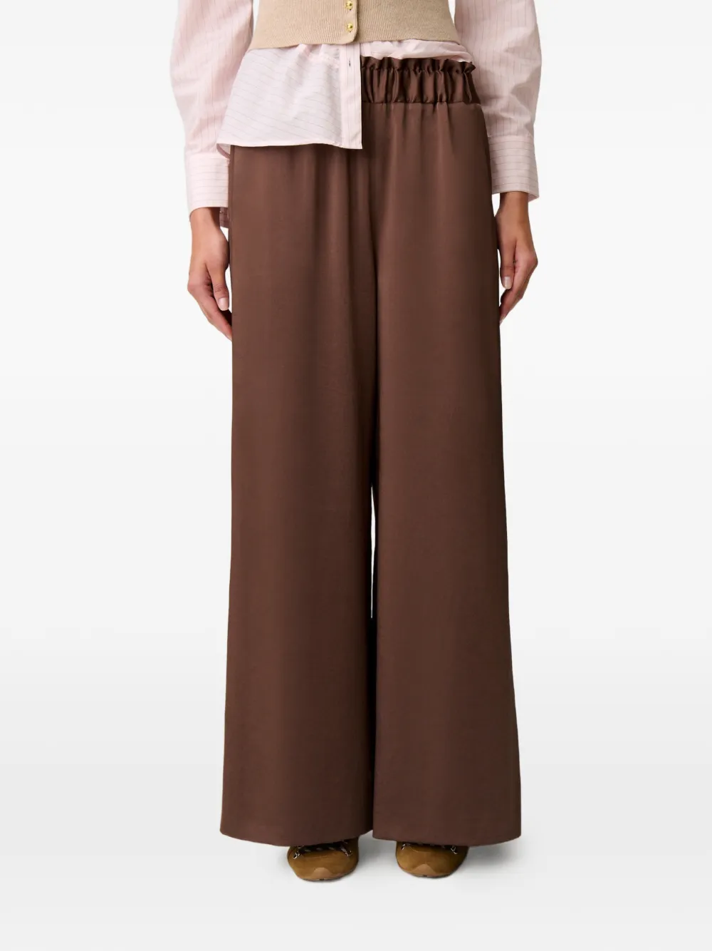 Claudie Pierlot Elastische broek Bruin