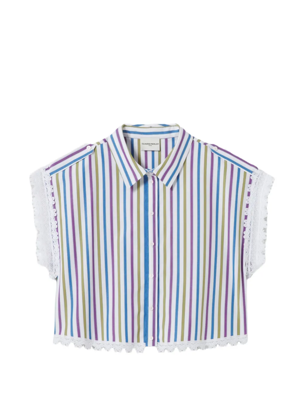 Claudie Pierlot Camicia a righe - Bianco