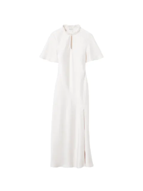 Claudie Pierlot ruffled keyhole midi dress
