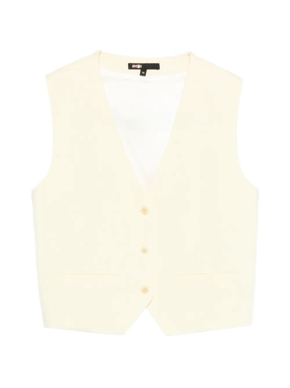Maje Gilet smanicato - Giallo