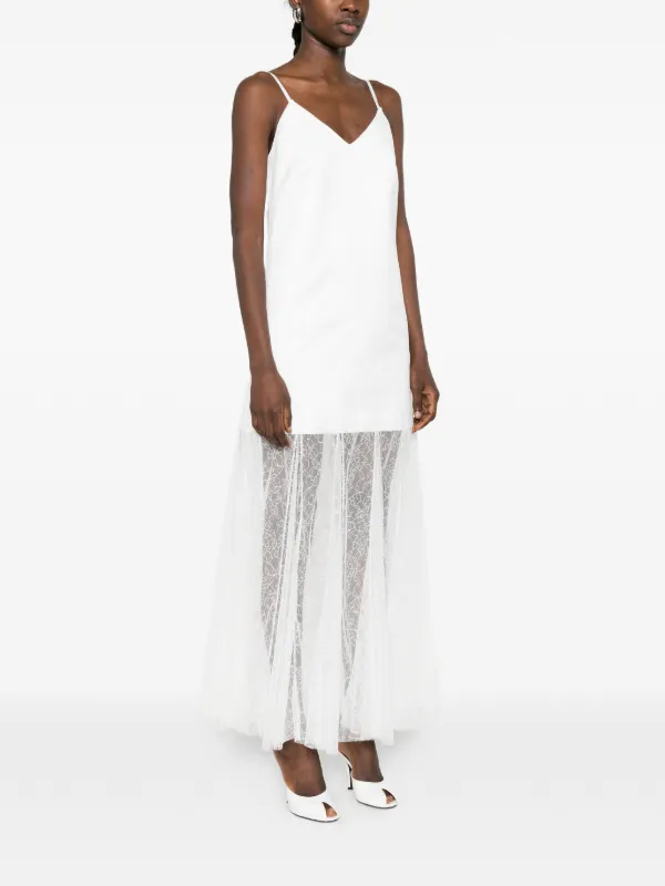 maje lace maxi dress Floral guipure maxi dress White For Women