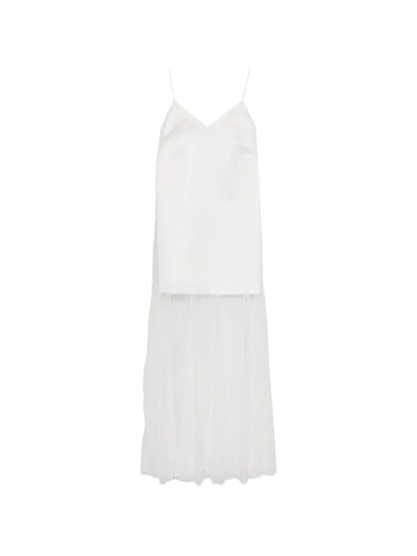 maje lace dress white Floral guipure maxi dress White For Women