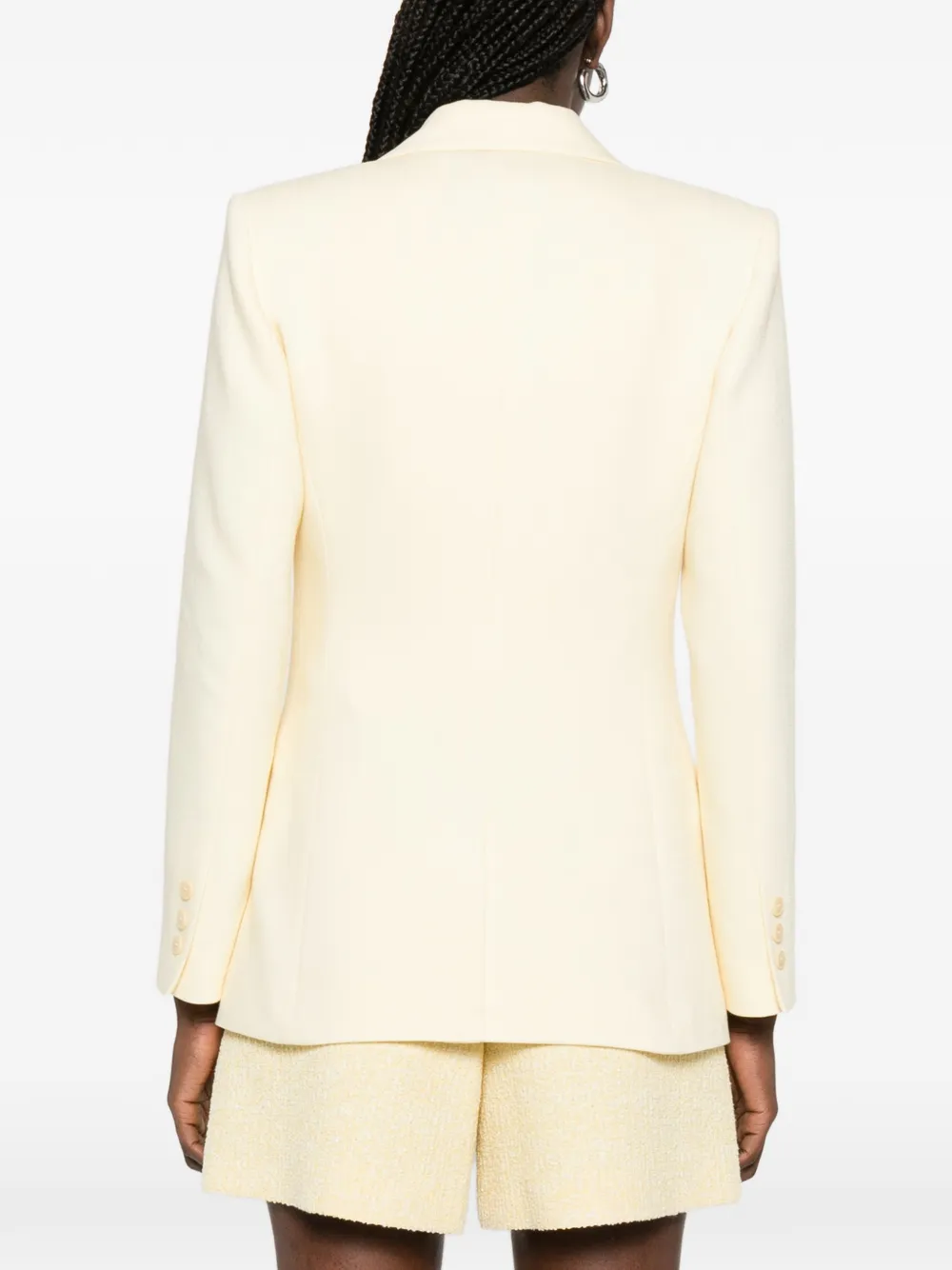 Maje Blazer met dubbele rij knopen Geel