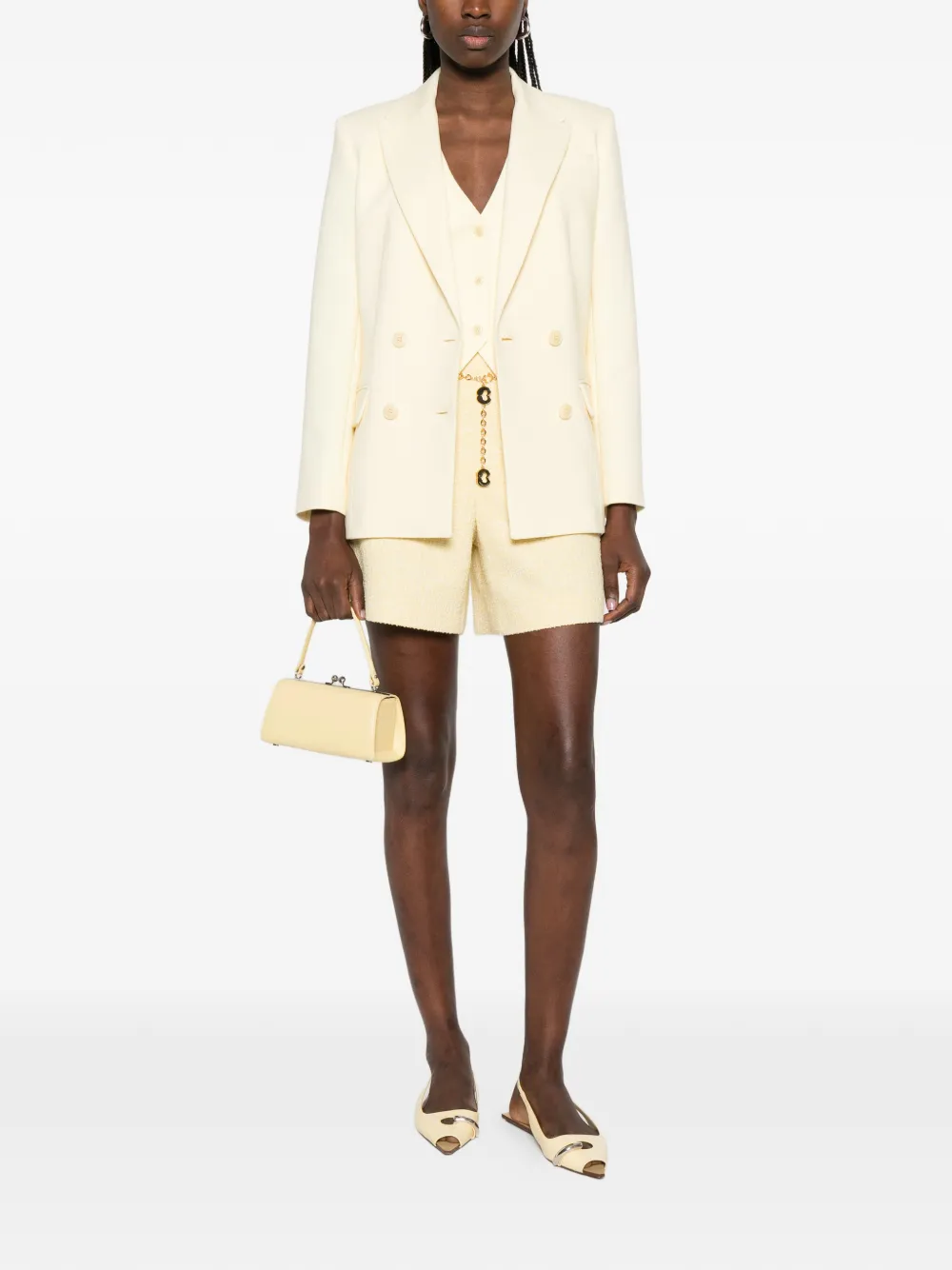  Maje Double-breasted Blazer - Yellow 