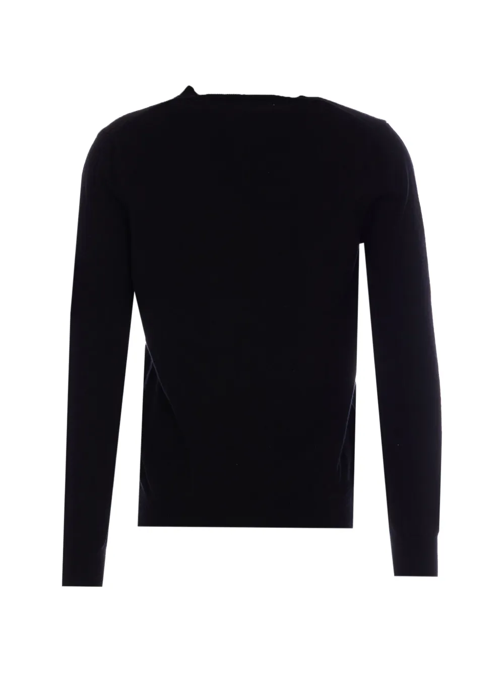 Comme Des Gar&ccedil;ons Play heart patch V-neck sweater - Zwart