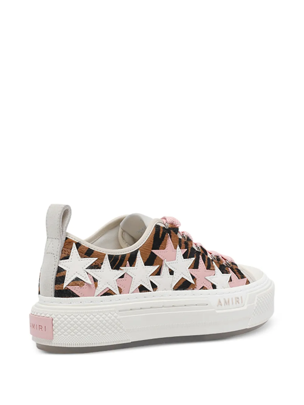 AMIRI Court Low sneakers met zebraprint Bruin