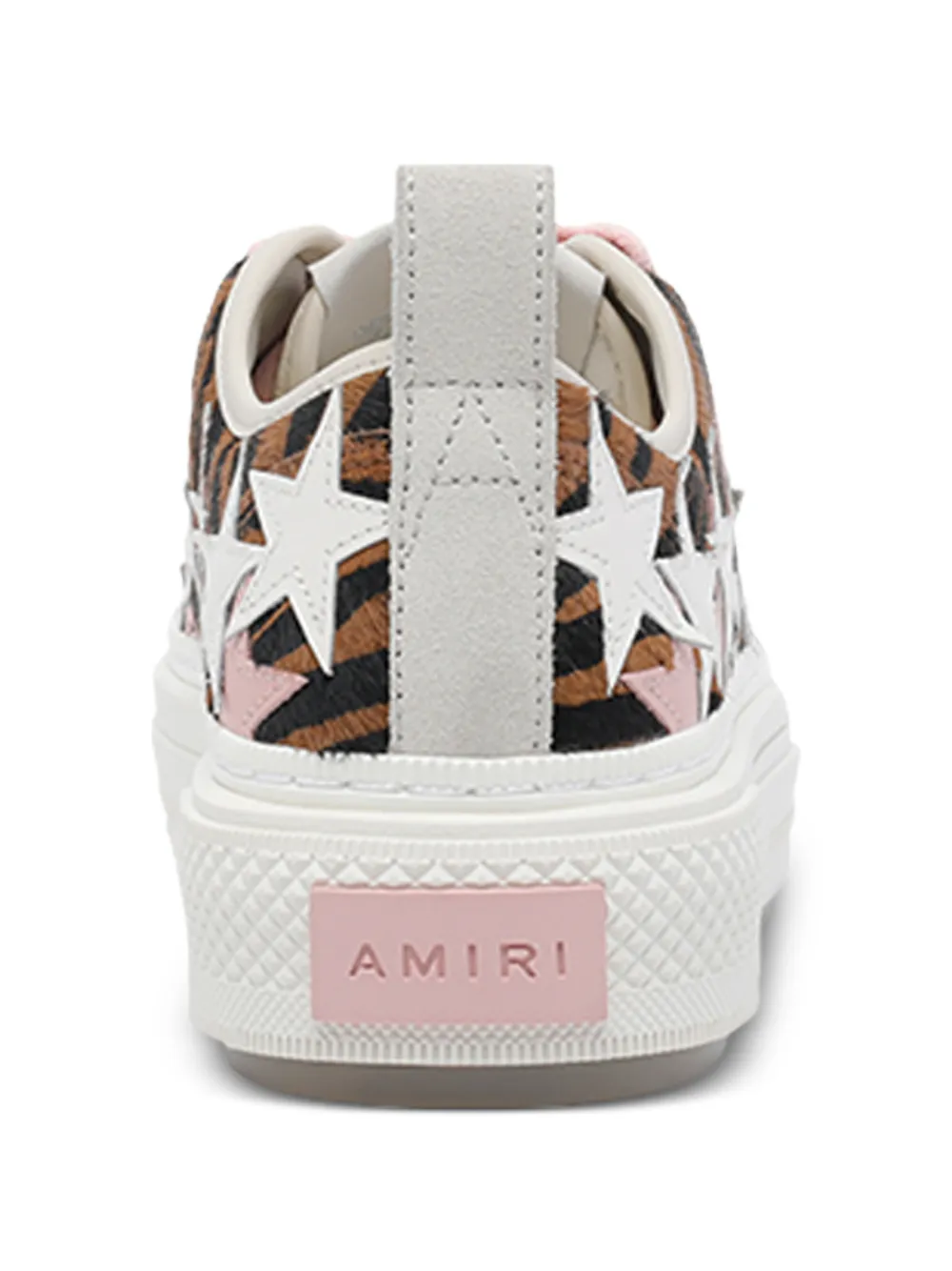 AMIRI Court Low sneakers met zebraprint Bruin